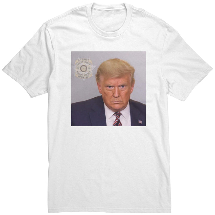Donald Trump Mug Shot on a White T shirt